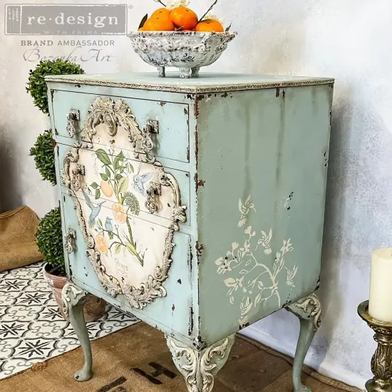 Redesign With Prima Decor Stencils - Hummingbird - 1 pc, sheet size 9"x12" 655350656621 {4}