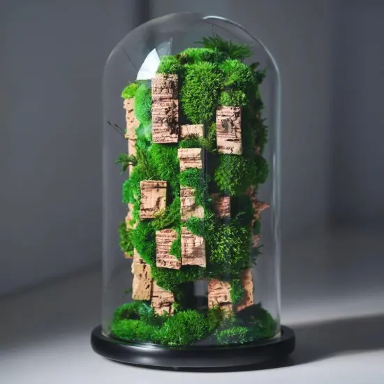 Moss Preserved Dark Green for Fairy Gardens Terrariums, Craft, DIY, Floral, 500g {4}