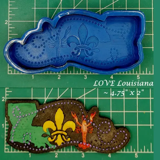 LOVE Louisiana Silicone Freshie Mold {1}