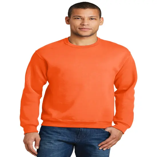 JERZEEAS&reg; NuBlend Crewneck Sweatshirt Safety orange {1}