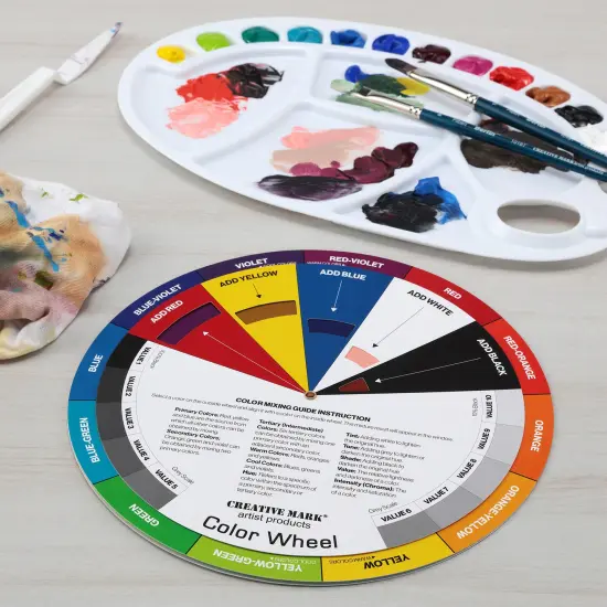 Creative Mark Double-Sided Color Wheel Mixing Guide 9.25", 60 Colors, Munsell System Based, for Artists, Professionals, Students, Teachers {5}