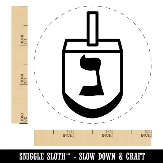Dreidel Dreidl Jewish Hanukkah Nun Nothing Self-Inking Rubber Stamp Ink Stamper for Stamping Crafting Planners Fuchsia {1}