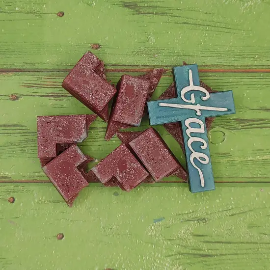 Grace Cross Snap Out Center Wax Melt Snap Bar Silicone Mold {3}