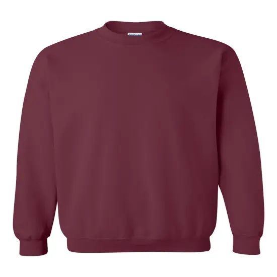 Gildan&reg; Heavy Blend Long Sleeve Crew Neck Sweatshirt Maroon {2}