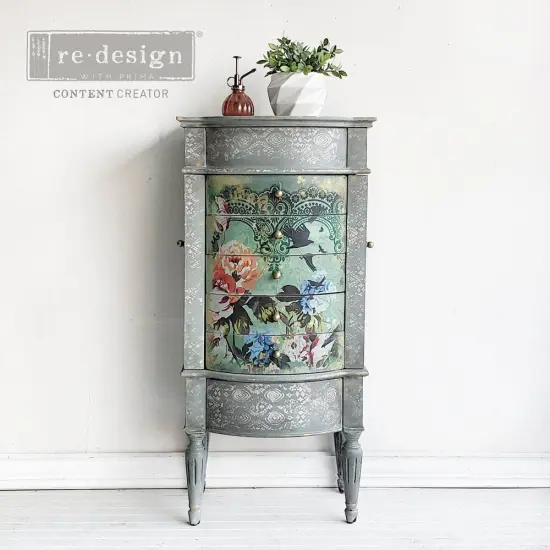 Redesign With Prima Decoupage Decor Tissue Paper - Cece Retro Garden - 1 sheet, 19.5"x30" 655350657116 {4}
