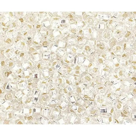 John Bead 6/0 Silver Lined Czech Glass Seed Beads, 500g Crystal {1}