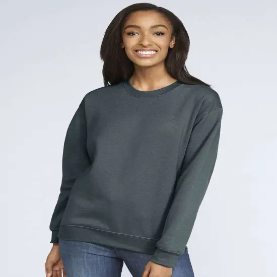 GILDAN&reg; Softstyle Midweight Crewneck Sweatshirt Dark heather {1}