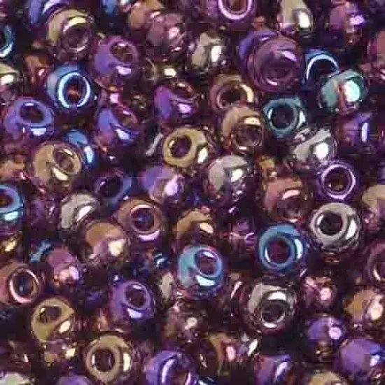 John Bead 6/0 Transparent Czech Glass Seed Beads, 500g Aqua Iris {2}