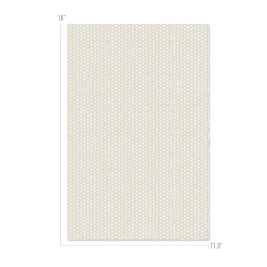 Happy Crafters&reg; Polka Dot 11.8" x 18" Sheet Linen and White {1}