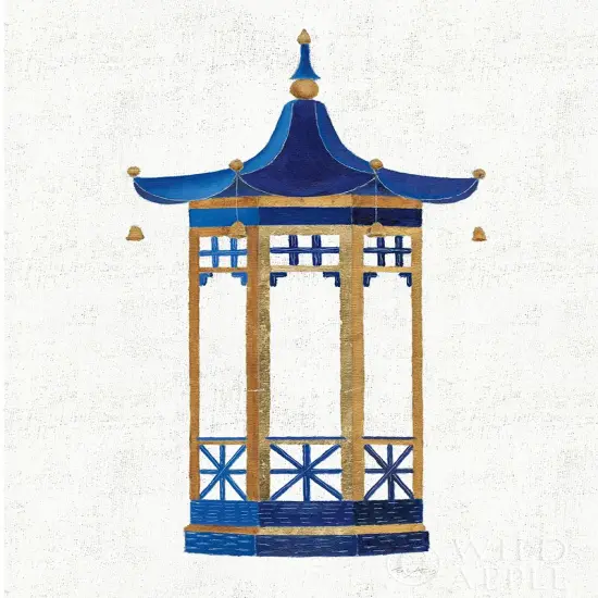 Flora Chinoiserie VII Textured Poster Print by Emily Adams # 57137 {1}