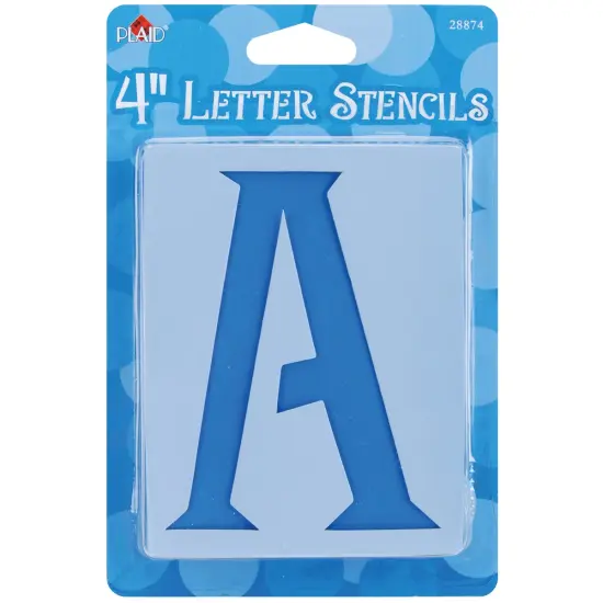 Plaid Mailbox Letter Stencils-Genie 4" {1}