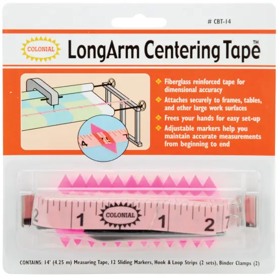 Colonial Needle LongArm Centering Tape-14' {1}