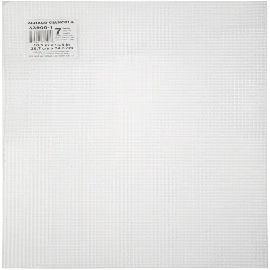Zehrco-Giancola 7-Count Plastic Canvas - Clear, 10.5" x 13.5" Sheets, 6 pack {1}