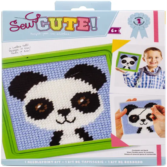 Colorbok Sew Cute! Needlepoint Kit-Paul Panda {1}