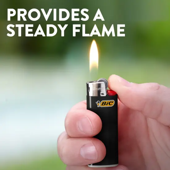 BIC Mini Lighter, Classic Collection, Assorted Black, White, Red, Orange, Green, Yellow, Light Blue and Dark Blue Unique Lighter Colors, 50 Count Tray of Lighters {4}