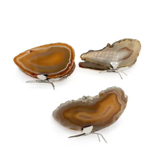 Agate Slice Butterfly, Natural Agate D&eacute;cor, Butterfly Wing Home D&eacute;cor, Agate Geode, Natural Gemstone Butterfly, Housewarming Gift (BFLY) {1}