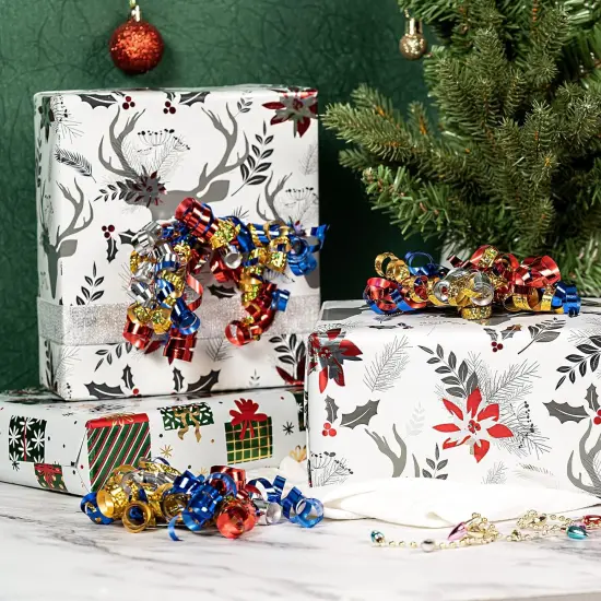 Primary Ribbon curls topper celebrate with congratulations Cupcake Cake Pics - set of 12 {4}