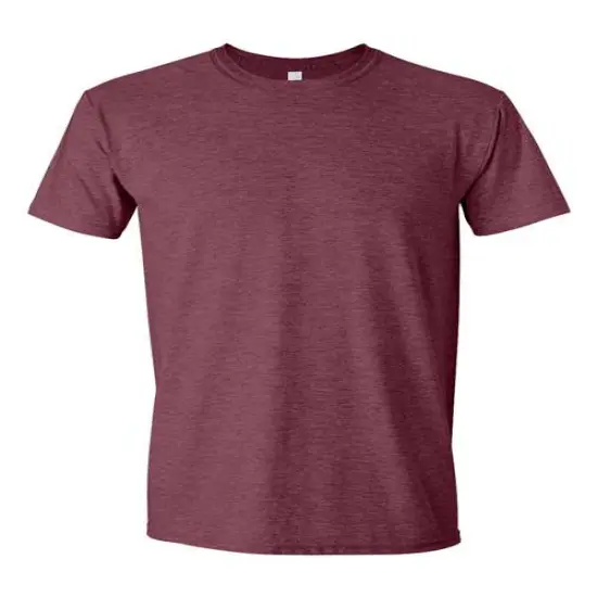 Gildan&reg; Softstyle Crewneck Short Sleeve T-Shirt Heather maroon {2}
