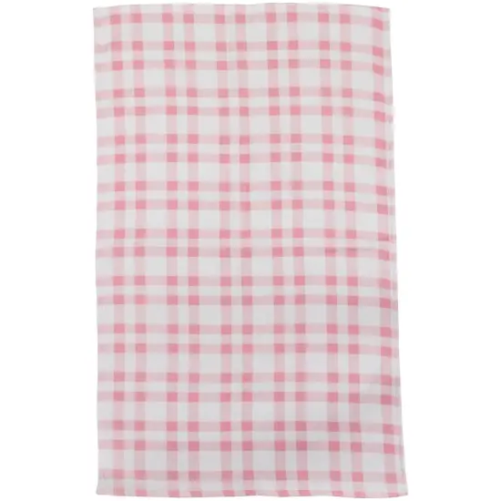 Northlight Plaid and Hearts Valentine's Day Kitchen Tea Towels - 26" - Pink and Red - Set of 2 White {4}