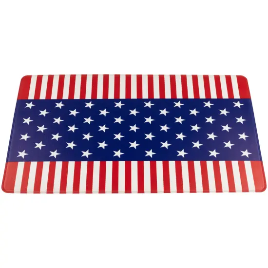 Northlight 29" Stars and Stripes Americana Kitchen Comfort Mat Blue {4}
