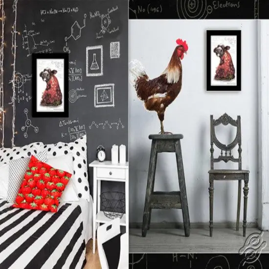 Cross-stitch Kit with printed background "Cow Berry" M70041 {4}