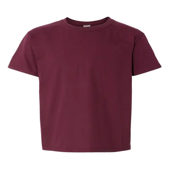Gildan&reg; Youth Crewneck Short Sleeve Sofystyle T-shirt - 64000B Maroon {2}