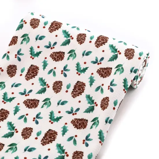 Pinecones and Ivy Bullet Fabric 1 yard {5}