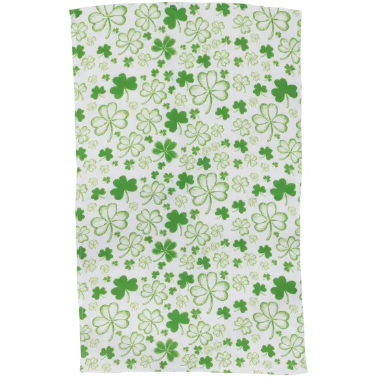 Northlight Shamrocks and Plaid St. Patrick's Day Kitchen Tea Towels - 26" - Set of 2 Green {4}