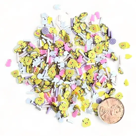 Buttons Galore Sprinkletz DIY Craft Embellishment Polymer Clay Pieces For Slime & Crafts 36 Grams - 3 Packs of Fluffy Friends {2}
