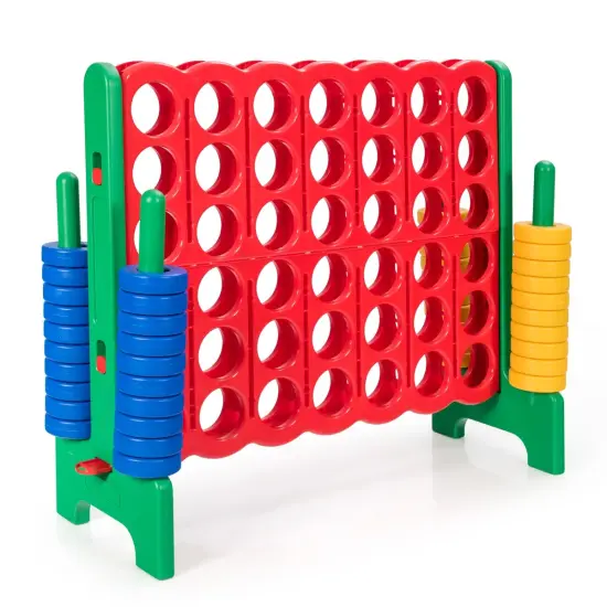 Jumbo 4-to-Score Giant Game Set with 42 Jumbo Rings and Quick-Release Slider Green {3}