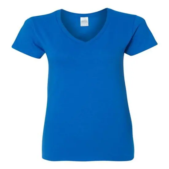 Gildan&reg; Heavy Cotton Women&rsquo;s V-Neck Short Sleeve Tee Royal {2}