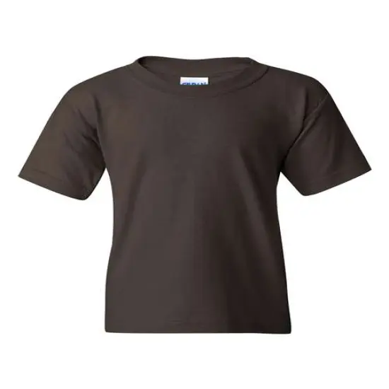 Gildan&reg; Heavy Cotton Crewneck Short Sleeve Youth T-Shirt - 5000B Dark chocolate {2}