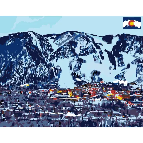 Artwille DIY Paint by Numbers for Adults and Kids - Aspen, Colorado {1}