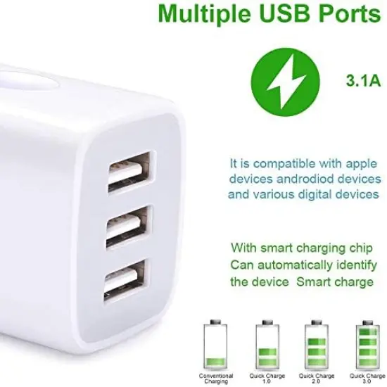 Premium PD Power Home Adapter | Max Output 2.1A & 1.0A (2 USB Port) Fast Charger | Raheev&reg; Dark-pink {3}