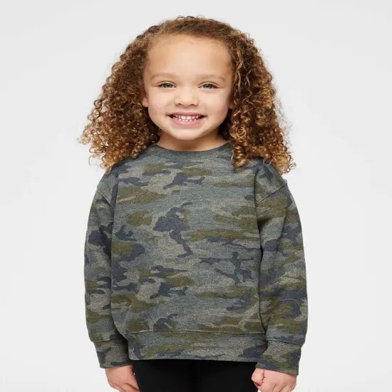 Rabbit Skins&reg; Toddler Fleece Crew Neck Long Sleeve Sweatshirt - 3317 Vintage camo {1}