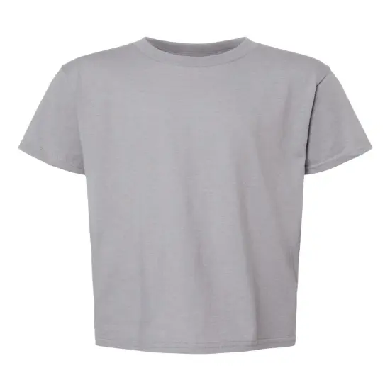 Gildan&reg; Softstyle Youth CVC Crewneck Short Sleeve T-Shirt Cement {1}
