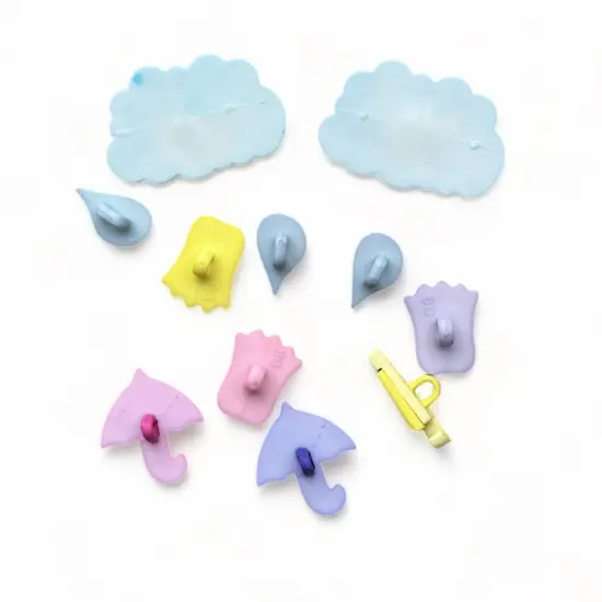 Buttons Galore and More Craft & Sewing Buttons - April Showers - 33 Buttons {2}