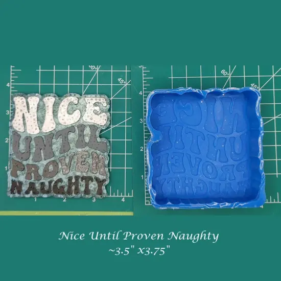 Nice Until Proven Naughty Silicone Freshie Mold {1}