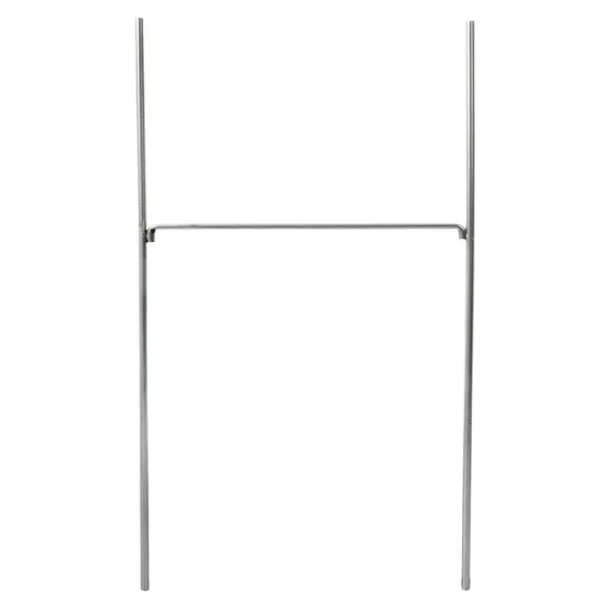 COSCO 2-Sided Sign with Stake, GARAGE SALE, 15" x 19",White Plastic Corrugate with Red Imprint, H-Stake Included {2}