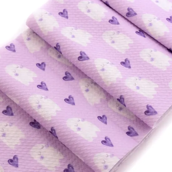 Lavender Halloween Ghosts Bullet Fabric 1 yard {3}