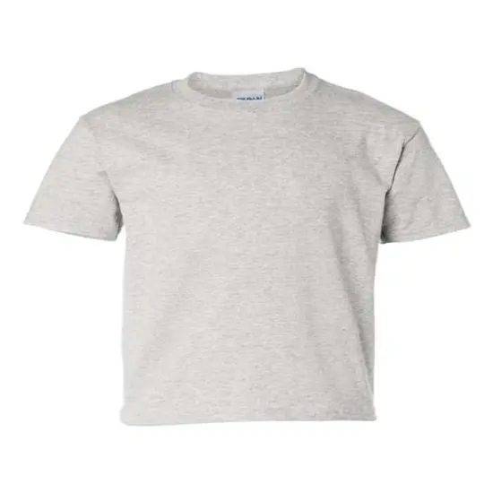 Gildan&reg; Ultra Cotton Youth Crewneck Short Sleeve T-Shirt Ash {1}