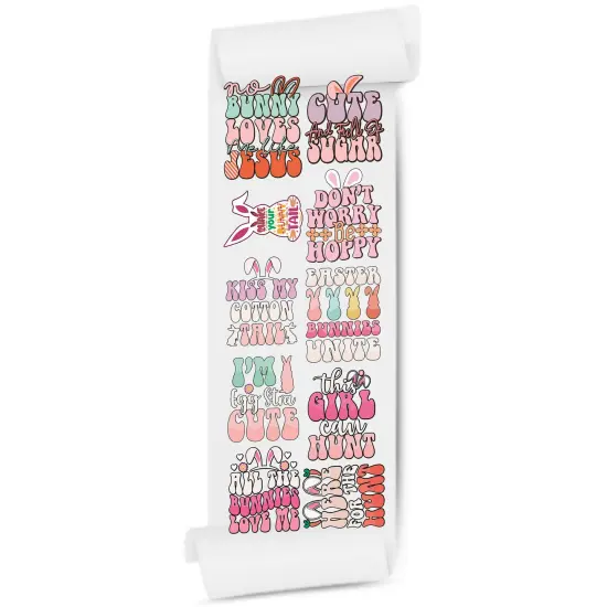 Groovy Easter DTF Transfer 22x60 Direct-to-Film Gang Sheets {2}