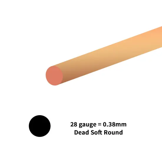 JewelrySupply Copper Wire 28 Gauge Dead Soft Round (20 Foot) {2}