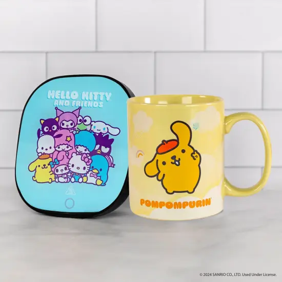 Uncanny Brands Hello Kitty and Friends Pompompurin Mug Warmer with Mug {3}