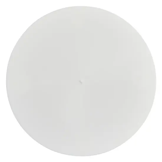 12" Round White Separator Plate {1}