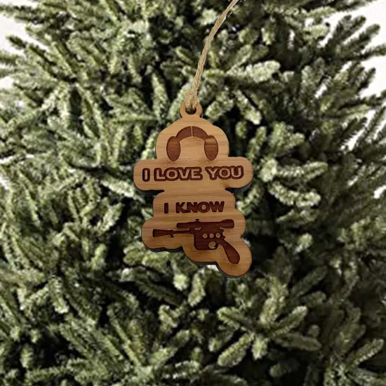 CEDAR I Love you I Know Ornament {5}