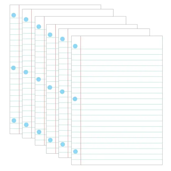 Magnetic Notebook Page, 8-1/2" x 11", Pack of 6 {1}