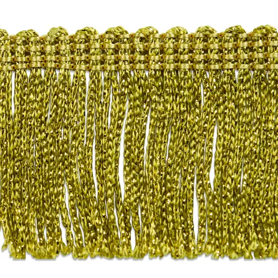 20 Yards of 2" Metallic Chainette Fringe Trim | 20 yard cut Gold {1}