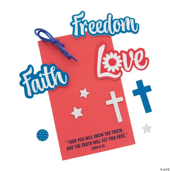 Faith Love Freedom Sign Craft Kit - Makes 12 {2}