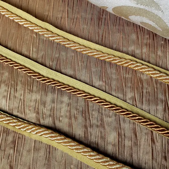 10 yards of Lanier 3/8" Twisted Lip Cord Trim | 10 yard cut Gray Multi {5}